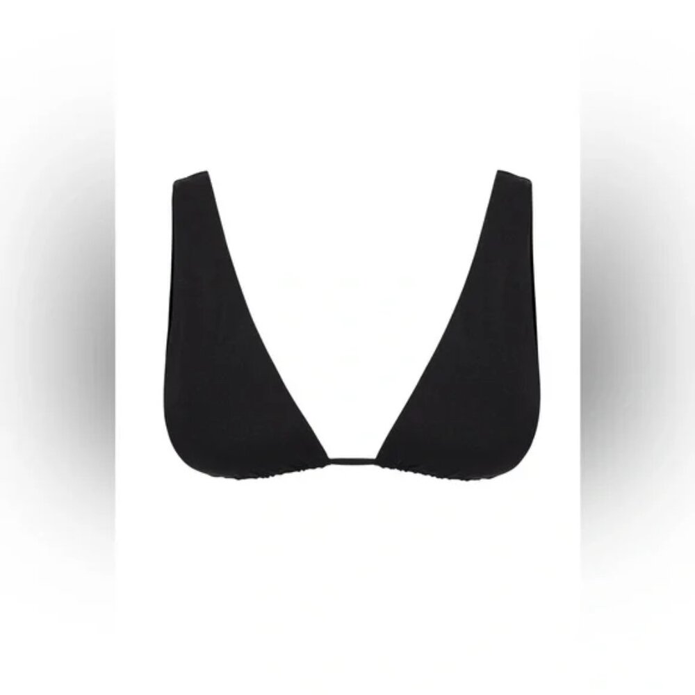 Monday Swimwear Palm Springs Crinkle Top in black